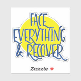 Face Everything And Recover 12ステップスローガン シール