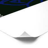 Face Flower Glossy Poster ポスター (コーナー)