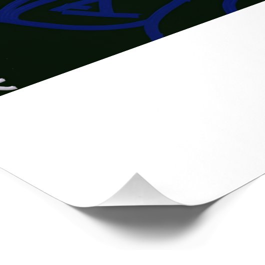 Face Flower Glossy Poster ポスター (コーナー)