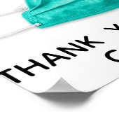 Face Mask Required Thank You ポスター (角)