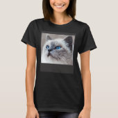 Face Of A Cute Cat Nr 3 Tシャツ (正面)