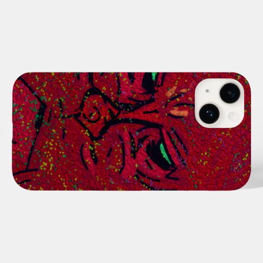 Face of a Flame Case-Mate iPhoneケース (裏面 (横))