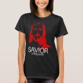 Face of Jesus Savior of the World Christian Bible Tシャツ (正面)