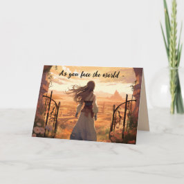 FACE THE WORLD ENCOURAGEMENT CARD サンキューカード