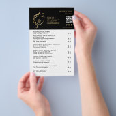 FACE TREATMENTS Beauty Salon flyer チラシ (ハンドル)