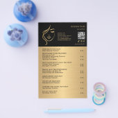 FACE TREATMENTS Beauty Salon flyer チラシ (シングル)