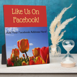 Facebookでイイね!サインカウンター小売サービス フォトプラーク