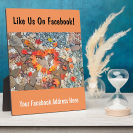 Facebookでイイね!プレートカウンターサイン 秋 フォトプラーク