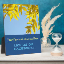 Facebookでイギョウシテね 秋 プレート カウンターサイン