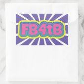 Facebookでブラインド・ステッカーを！ 長方形シール (バッグ)