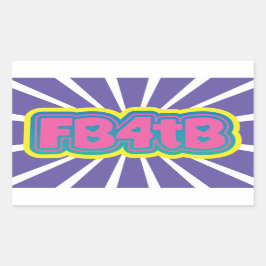 Facebookでブラインド・ステッカーを！ 長方形シール