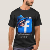 Facebookで友達を避けるためにここにいる Tシャツ (正面)