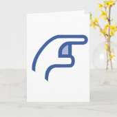 facebookで私を攻撃 カード (黄色い花)