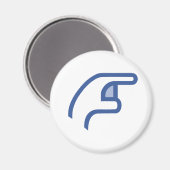 facebookで私を攻撃 マグネット (正面/裏面)