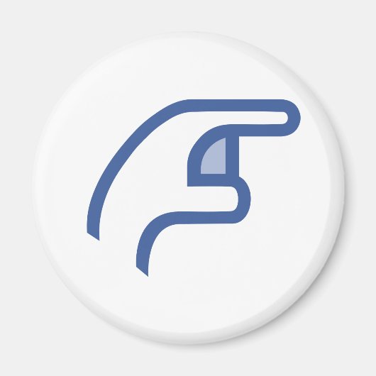 facebookで私を攻撃 マグネット (正面)