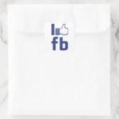 Facebookのステッカーが好き スクエアシール (バッグ)