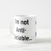 Facebookのマグ コーヒーマグカップ (正面左)