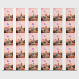 Facebookのユーザー名をフォローしてください ソーシャルメディアの写真 ラッピングペーパー