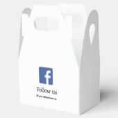 Facebookのユーザー名をフォローしてください ソーシャルメディア QRコード追加 フェイバーボックス (オープン)