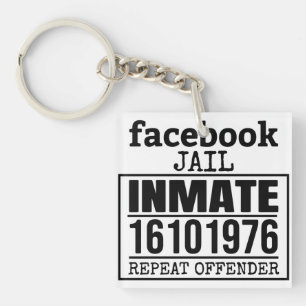 Facebookの刑務所受刑者再犯者 キーホルダー