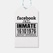 Facebookの刑務所受刑者再犯者 ギフトタグ (正面)