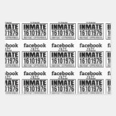 Facebookの刑務所受刑者再犯者 ラッピングペーパーシート (正面3)