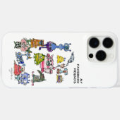 Facebookの友だち漫画のモンスター Case-Mate iPhoneケース (裏面 (横))