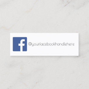 facebookの名刺 スキニー名刺