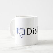 Facebookの嫌気 コーヒーマグカップ (正面左)