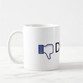 Facebookの嫌気 コーヒーマグカップ (左)