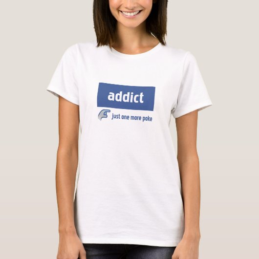 Facebookの常習者 Tシャツ (正面)