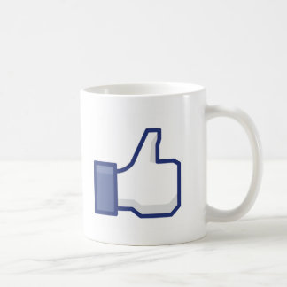 Facebookはボタンを好みます コーヒーマグカップ