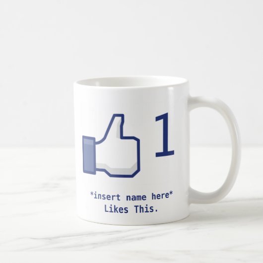 Facebookはマグを好みます コーヒーマグカップ (右)