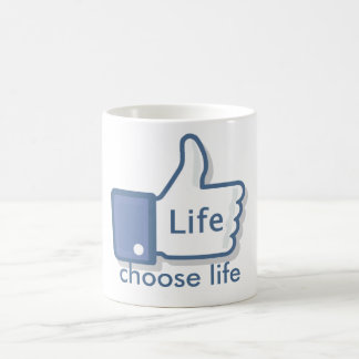 Facebookは生命親指を好みます コーヒーマグカップ