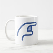 facebookは私を突きます コーヒーマグカップ (左)