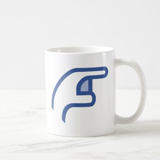 facebookは私を突きます コーヒーマグカップ (右)