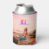 Facebookユーザー名ソーシャルメディアフォトフォローはこちら 缶クーラー (缶正面)