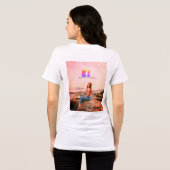 Facebookユーザー名ソーシャルメディアフォト トライブレンドTシャツ (裏面全面)