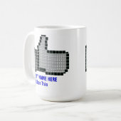 Facebookライクボタン コーヒーマグカップ (正面左)