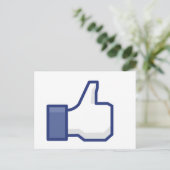 Facebookライクボタン ポストカード (スタンド正面)