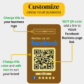 Facebookレビューお願いブロンズ 名刺