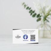 Facebookレビューカード 名刺 (スタンド正面)