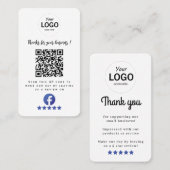 Facebookレビューカード 名刺 (正面/裏面)