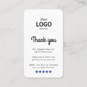 Facebookレビューカード 名刺 (裏面)