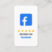 FacebookレビューリンクQRコード 名刺 (裏面)