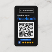 Facebookレビュー依頼名刺 名刺 (正面)