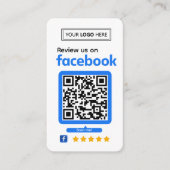 Facebookレビュー依頼名刺 名刺 (正面)
