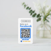 Facebookレビュー依頼名刺 名刺 (スタンド正面)