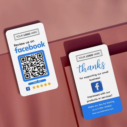 Facebookレビュー依頼名刺 名刺