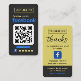 Facebookレビュー依頼 チャコールスレート 名刺
